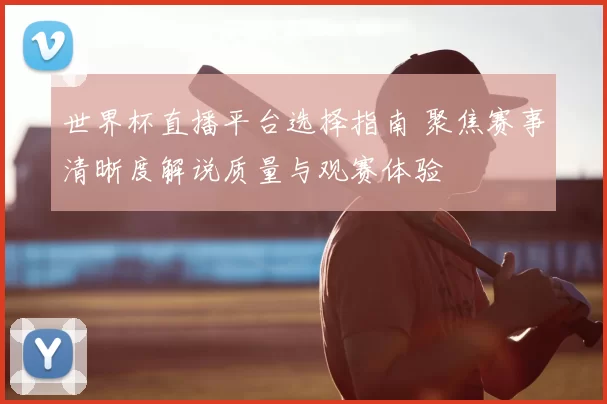 世界杯直播平台选择指南 聚焦赛事清晰度解说质量与观赛体验